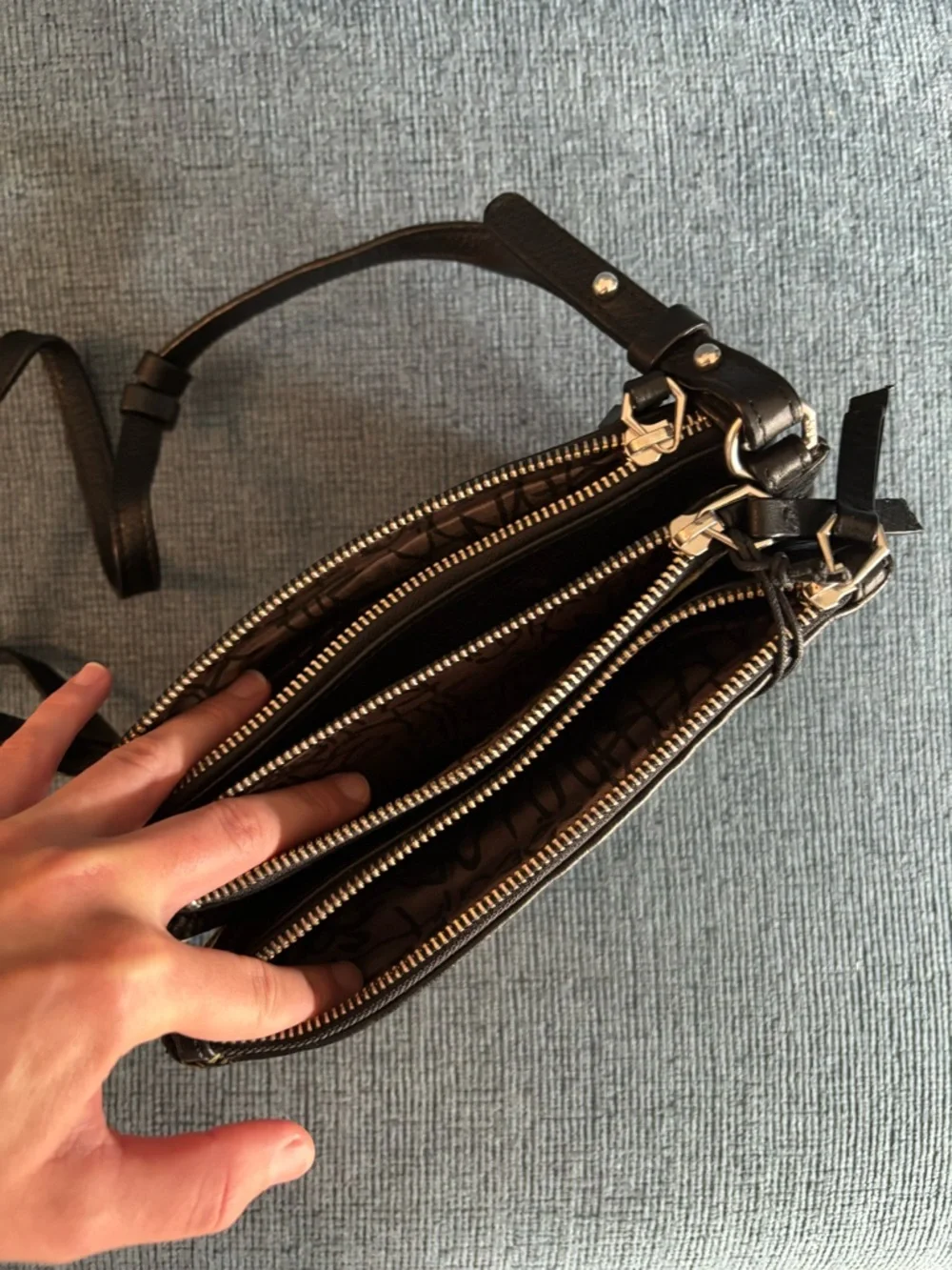 Liebeskind Black Leather Crossbody Bag - Picture 5 of 9